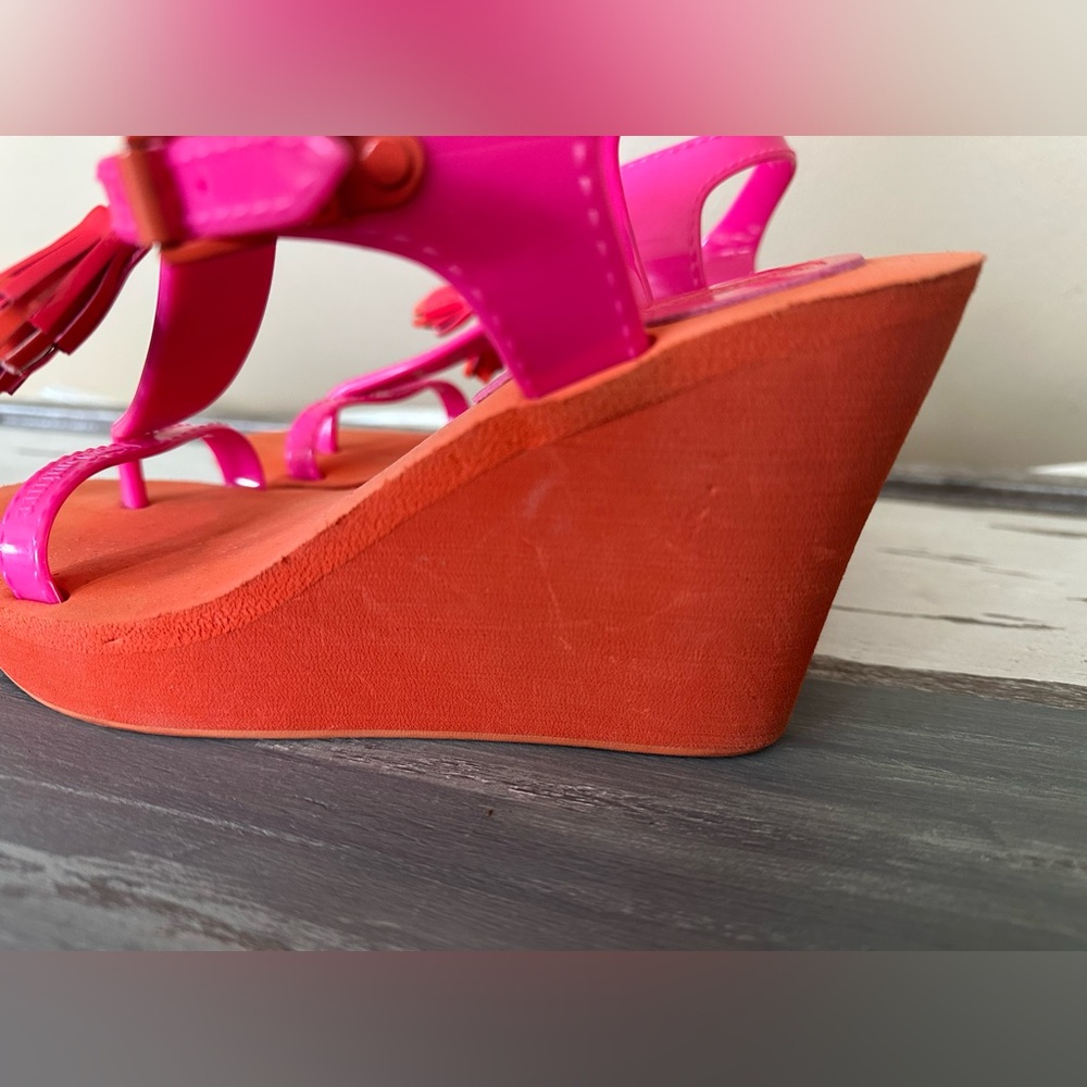 Juicy Couture Lilly Tassel Wedges - Size 7 - Picture 6 of 11